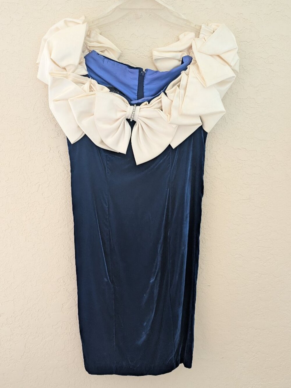 Vintage Steppin Out 100% Rayon Velvet Prom Formal Mini Dress 80s Size 7